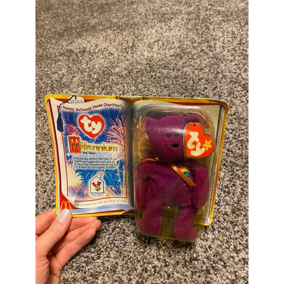 1999 Ty Beanie Baby Millennium (Millenium) Bear - McDonalds - New in box - Picture 3 of 9